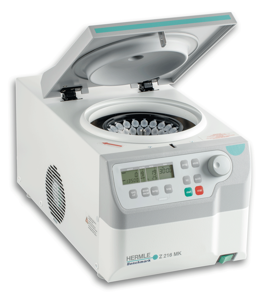 Hermle Z216-MK Refrigerated Microcentrifuge, available with 44